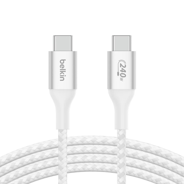Belkin BOOST CHARGE 240W USB-C til USB-C-kabel, 1 m, hvid