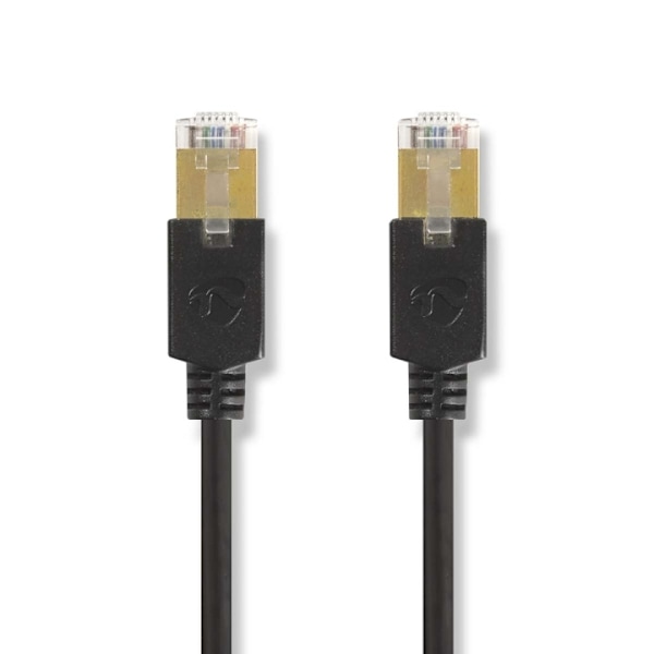 Nedis CAT6 Verkkokaapeli | RJ45 uros | RJ45 uros | F/UTP | 2.00 m | Pyöreä | LSZH / PVC | Antrasiitti | Laatikko