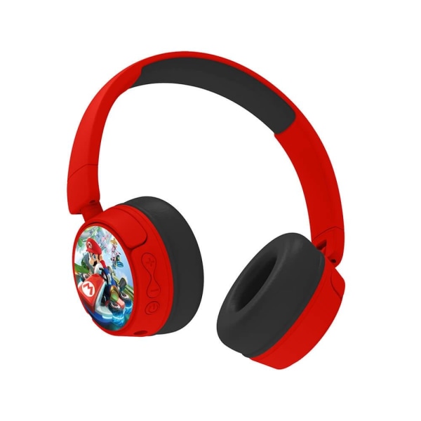 Super Mario Høretelefoner On-Ear Junior Trådløs 85dB/95dB Super Röd