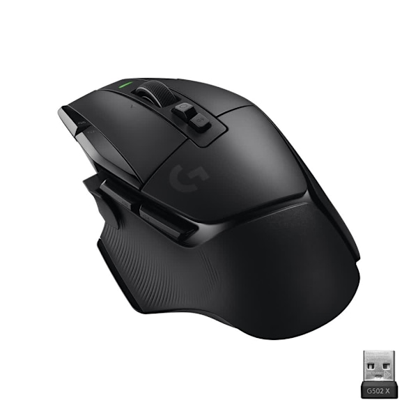 Logitech G502 X LIGHTSPEED trådlös spelmus, svart/core