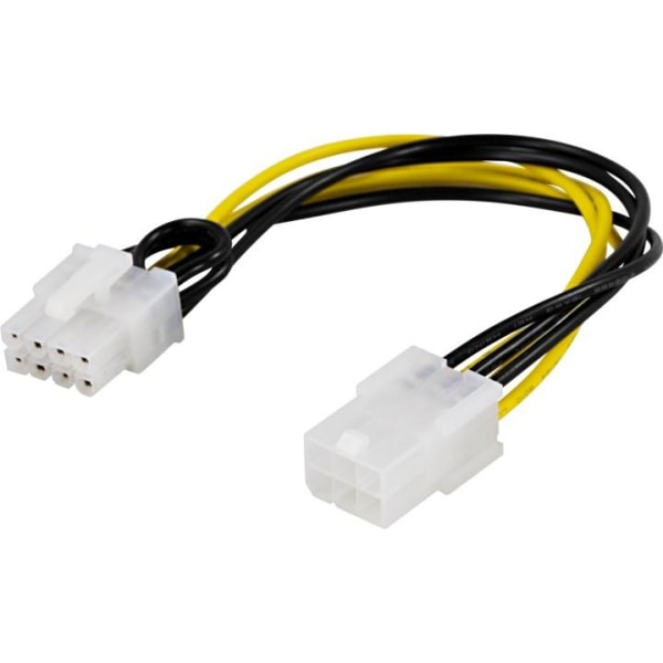 DELTACO adapterkabel, 6-pin PCI-Express till 8-pin PCI-Express,
