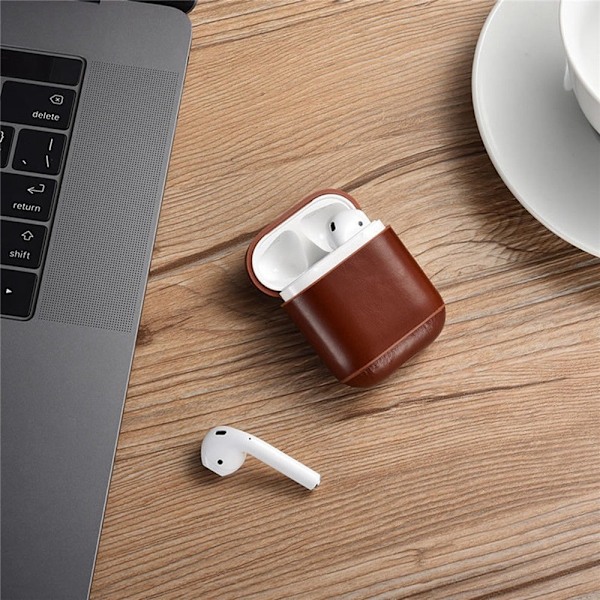Læderetui til Apple Airpods med spænde