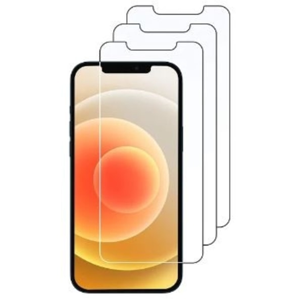 3 kappaleen näytön suojalasia kuumennetusta lasista iPhone 12/12 Transparent