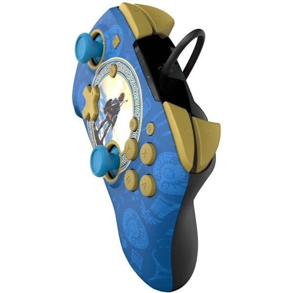 PDP Gaming Rematch Wired Controller – Hyrule Blue -langallinen ohjain, Switch