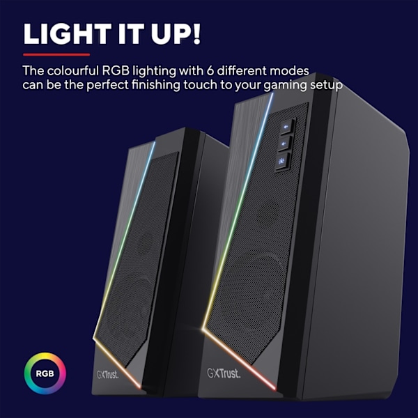 Trust GXT 609 Zoxa RGB Gaming speake