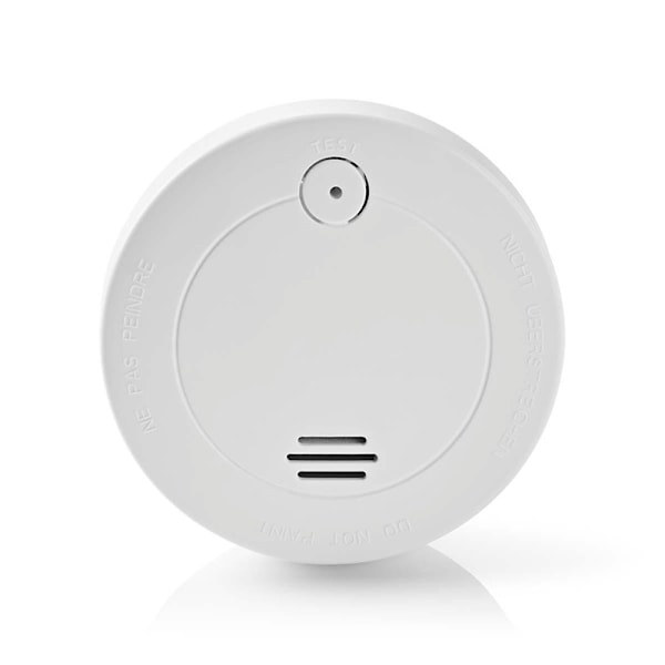 Nedis Röklarm | Batteridriven | Batterilängd upp till: 1 år | EN 14604 | Med testknapp | 85 dB | ABS | Vit