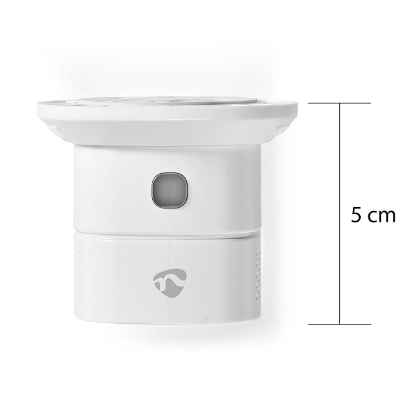 Nedis SmartLife CO Detektor | Zigbee 3.0 | Batteri | Sensorlevetid: 10 År | EN 50291 | Android™ / IOS | Med testknap | 85 dB | Hvid