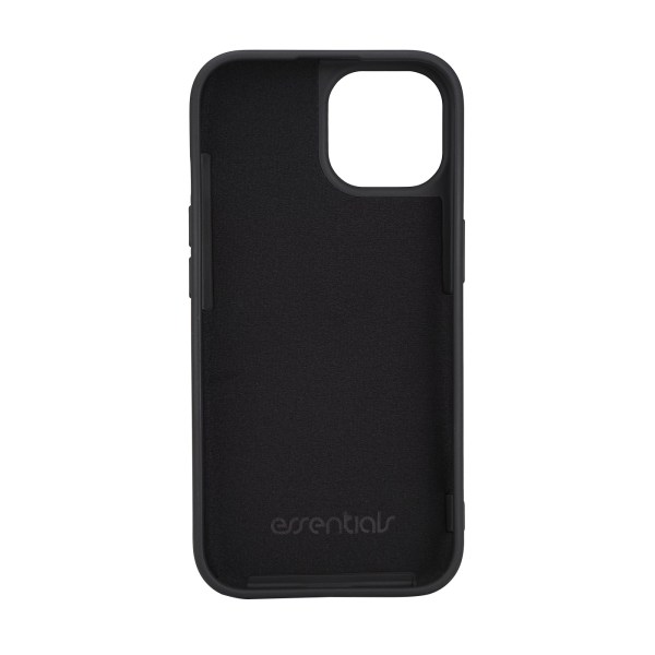 Essentials iPhone 15 silikone bagcover, sort Svart