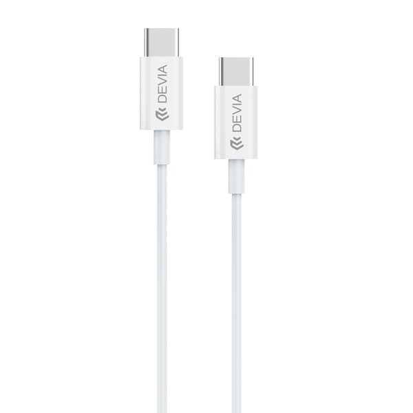 Devia kaapeli Smart EC042 PD USB-C - USB-C 60W 3A valkoinen