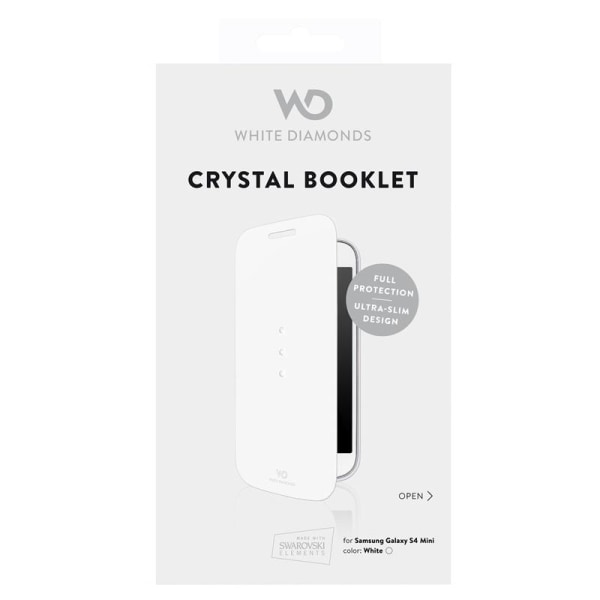 WD Crystal Booklet Samsung Galaxy S4 Mini, vit (2321TRI47) Vit