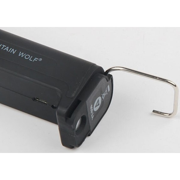 Ladattava taskulamppu 2000mAh, musta