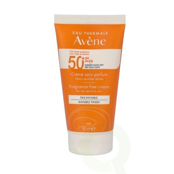 Avene High Protection Unscented Cream SPF50+ 50 ml til tør sensi