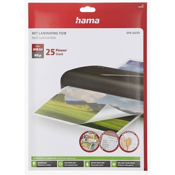 Hama Hot Laminating Film DIN A4 80Âµ 25-pack