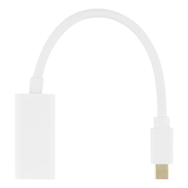 DELTACO Mini DisplayPort han til HDMI hun adapter. 60Hz, 0,2m, hvid