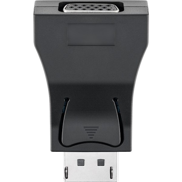 Goobay DisplayPort™-/VGA-sovitin 1.1, kullattu Displayport™