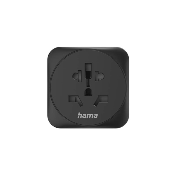 Hama Reseadapter Typ E/F Universal Världen-EU Svart