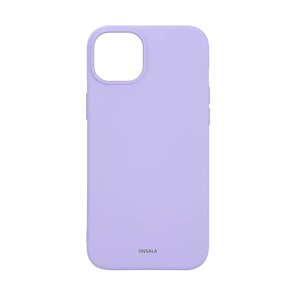 ONSALA Back Sil Touch Recycled MagSerie iPhone 15 Plus Purple Lila