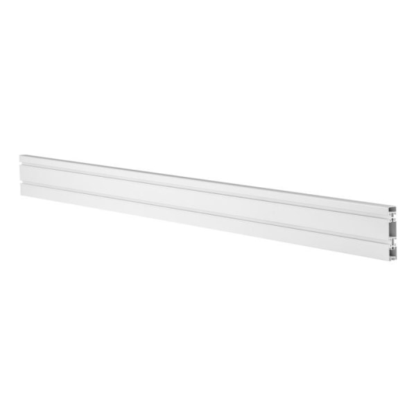 DELTACO OFFICE Aluminium rillepanel til skrivebord, 110 cm, hvid