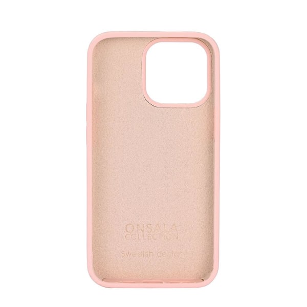 ONSALA Suojakuori Silikooni Chalk Pink - iPhone 13 Pro Rosa