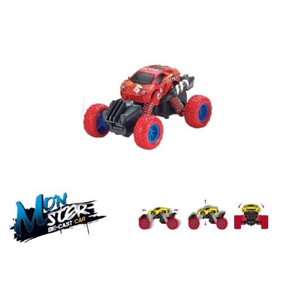 Mini Monster Truck 4x4 1:70, punainen Röd