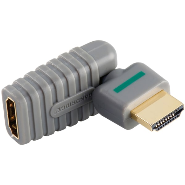 Bandridge High Speed Hdmi Med Ethernet Adapter Roterede HDMI-Stik - HDMI Hun Grå