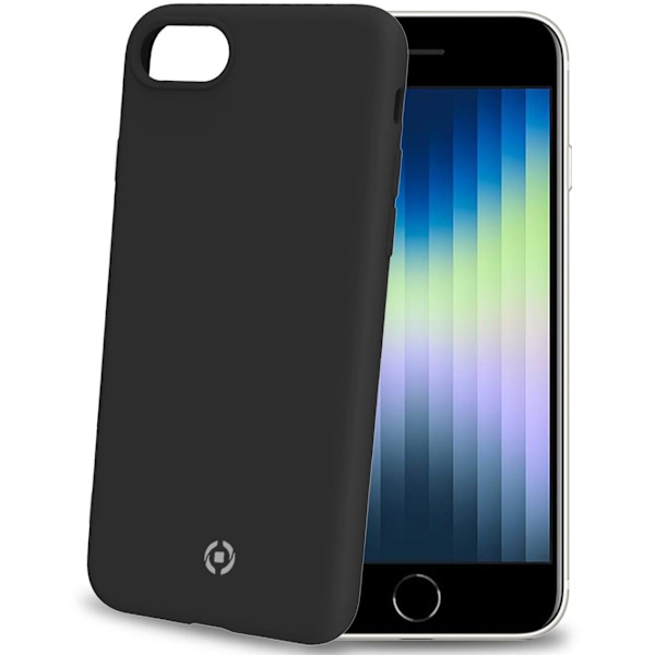 Celly Cromo Soft rubber case iPh 7/8 Svart