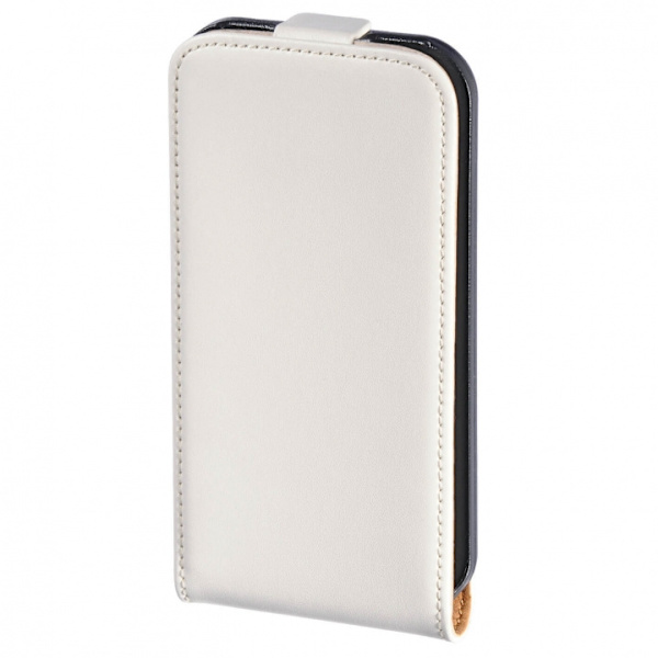 HAMA Mobiltaske iPhone 4/4s Flip-Front Hvid Læder Vit