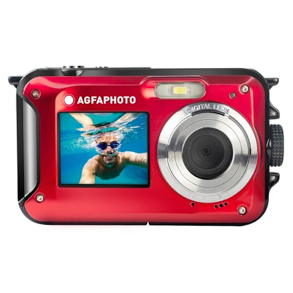 Agfa PHOTO Digital Camera WP8000 CMOS WP 24MP Red Full HD Punainen