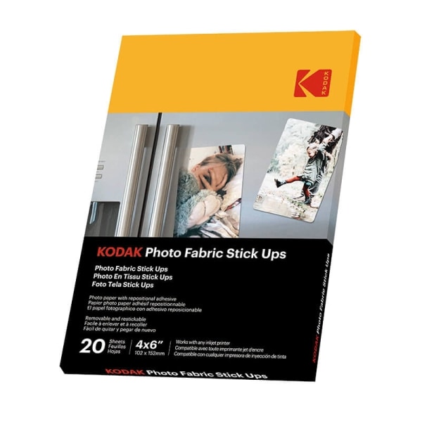 KODAK 10x15cm Adhesive Photo Paper  255g/m² 20 Sheets