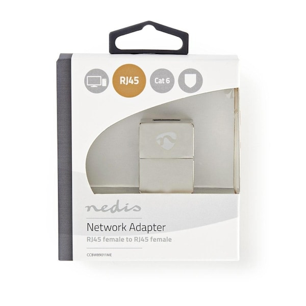 Nedis Netværkskobling | CAT6 | Skærmet | RJ45 Hun | RJ45 Hun | Lige | Metal | Box