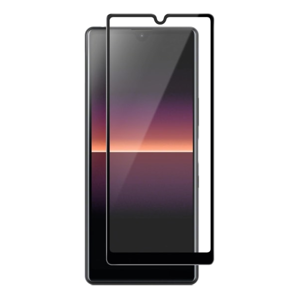 panzer Sony Xperia L4, Full-Fit glas, sort Transparent,Svart