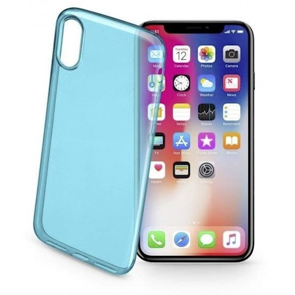 Cellularline TPU muovi Mobile Case iPhone X/XS, turkoosi Blå