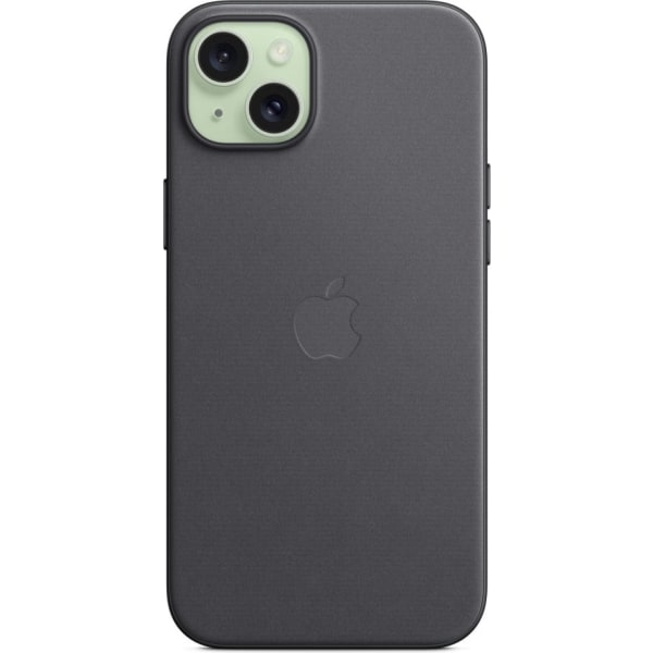 Apple iPhone 15 Plus FineWoven-kuori MagSafella, musta Svart