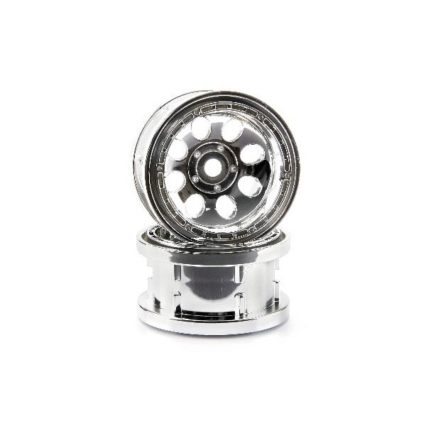 Rock 8 Bead Lock Wheel Chrome (55X36Mm/2Pcs)