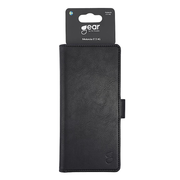 GEAR Wallet Case Black - Motorola Moto E13 4G Svart