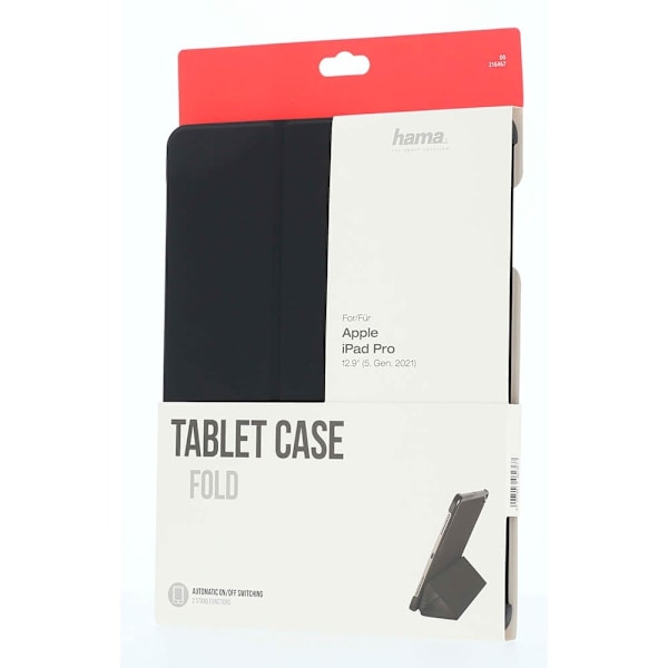 Hama Tabletcover iPad Pro 12.9" (2020/2021/2022) Sort Svart