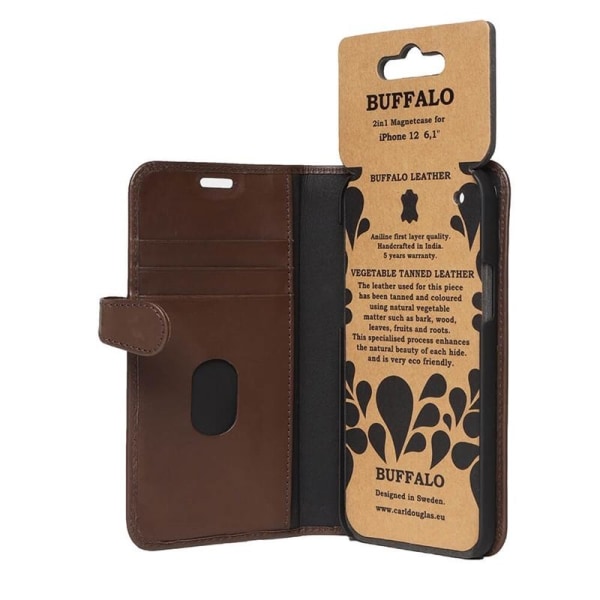 Buffalo Mobilfodral Brun iPhone 12 / 12 Pro Brun