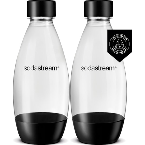 Sodastream DWS Fuse drikkeflaske, sort, 2 stk