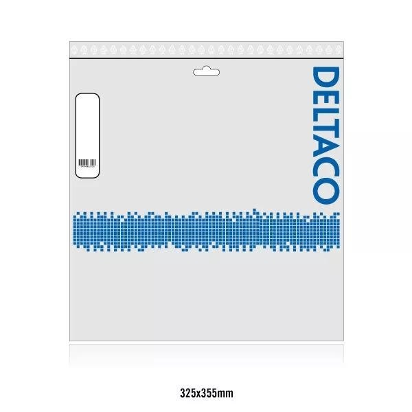 Deltaco U/UTP Cat6a patchkabel, 15m, 500MHz, LSZH, sort