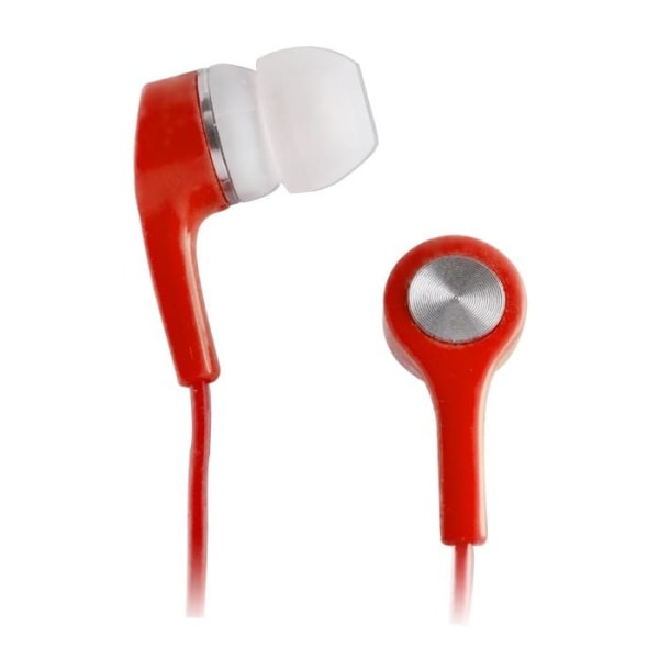 Setty audio in-ear-kuulokkeet (3,5 mm), punainen Röd