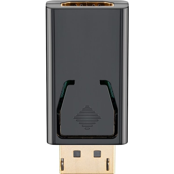 Goobay DisplayPort™/HDMI™-adapter 1.1, Guldpläterad Displayport™ plugg > HDMI™-uttag (typ A)