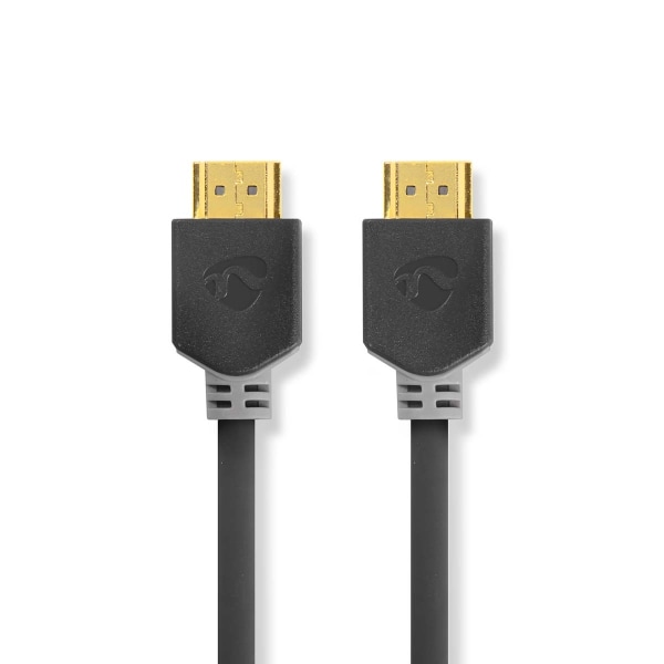 Nedis High Speed ​​HDMI ™ kabel med Ethernet | HDMI™ Stik | HDMI™ Stik | 4K@60Hz | ARC | 18 Gbps | 1.00 m | Runde | PVC | Antracit | Box