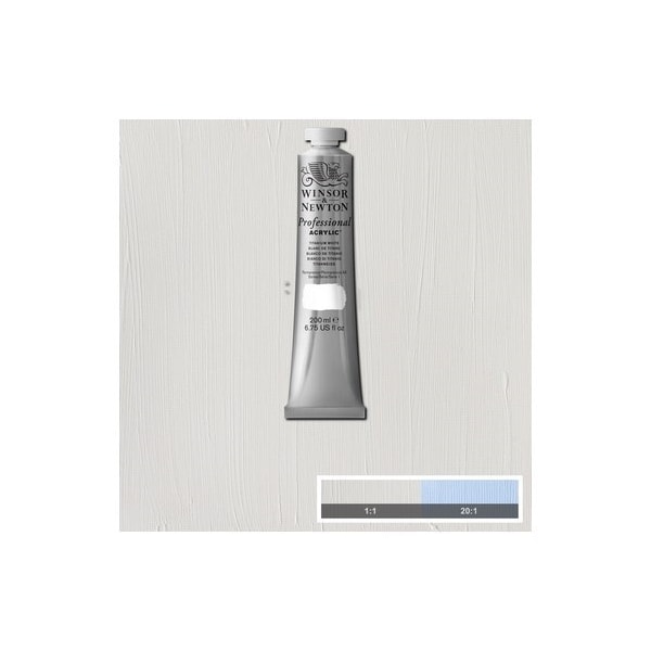WINSOR Proff. acrylic 200ml titanium white 644