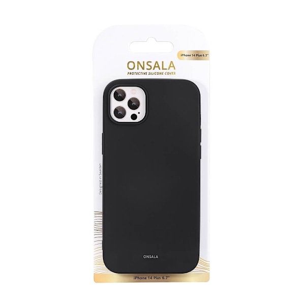 Onsala Suojakuori Silikooni Black - iPhone 14 Plus Svart