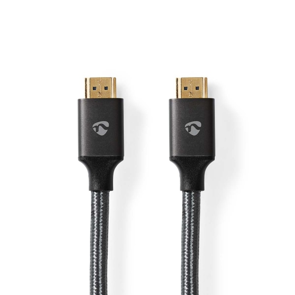 Nedis Ultra High Speed â€‹â€‹HDMI â„¢ kabel | HDMIâ„¢ Stik | HDMIâ„¢ Stik | 8K@60Hz | 48 Gbps | 3.00 m | Runde | 6.7 mm | Gun Metal Grå | Cover Box