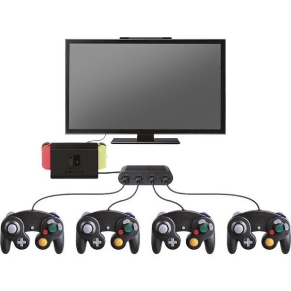 Steelplay GameCube Controller Adapter - neljän portin sovitin, Swit