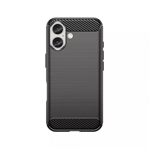 TPU-kotelo iPhone 16 Plus -puhelimelle, musta Svart