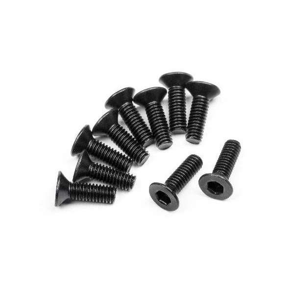 Flat Head Screw M2.5X8Mm (Hex Socket/10Pcs)