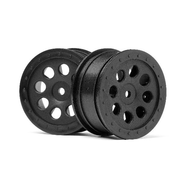 St-8 Wheel Black (0Mm Offset/2Pcs)