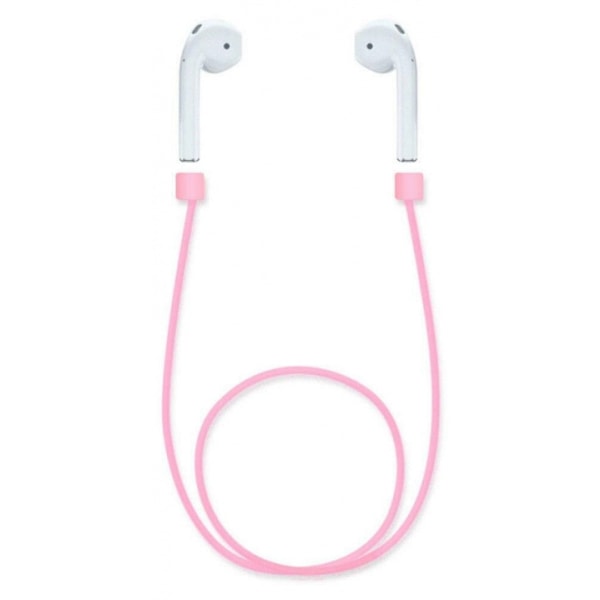 Hörlursband i silikon till Apple Airpods, Rosa